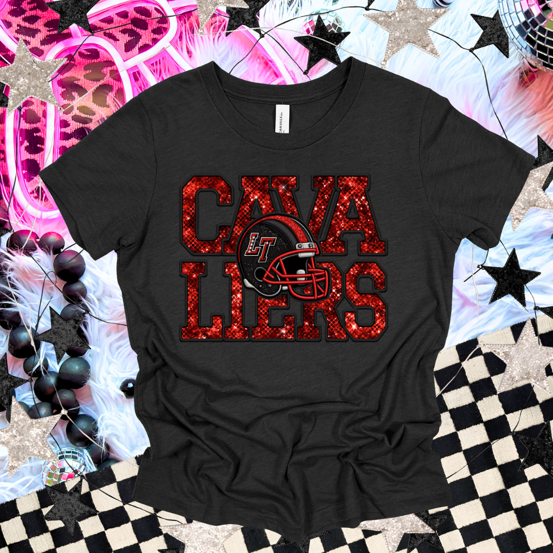 LT Cavaliers FAUX Glitter/Sequin Apparel