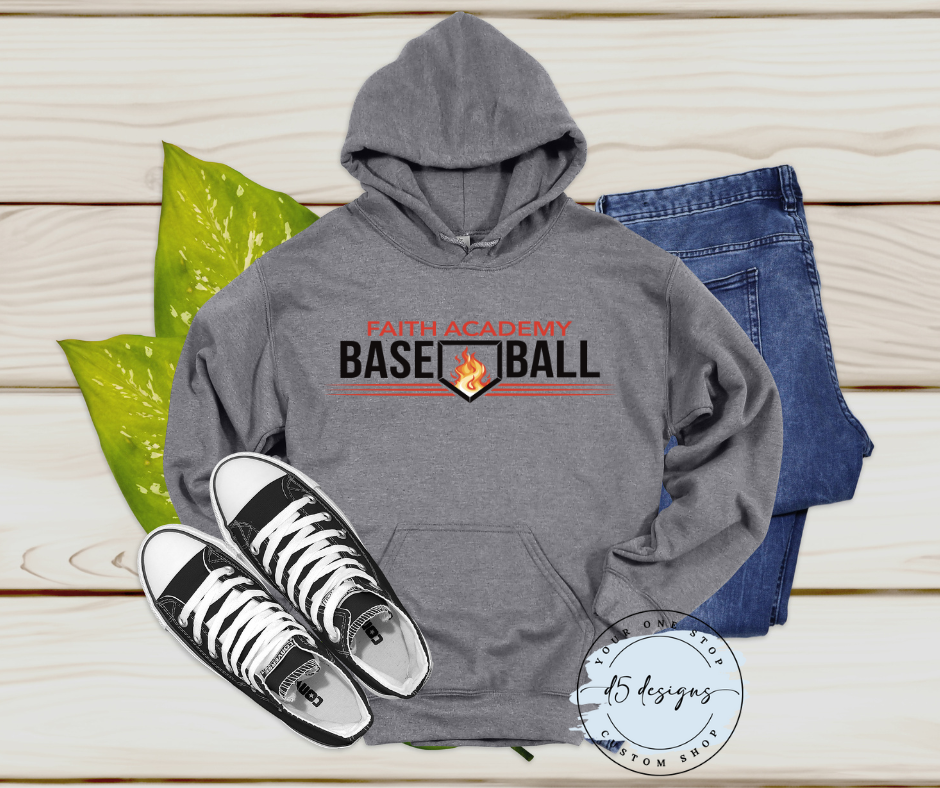 FA Baseball Hoodie (Black or Graphite)