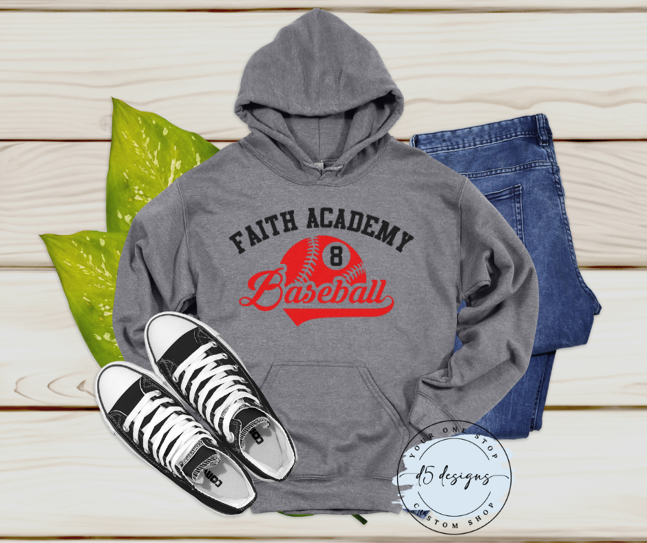 Faith Academy Baseball Hoodie