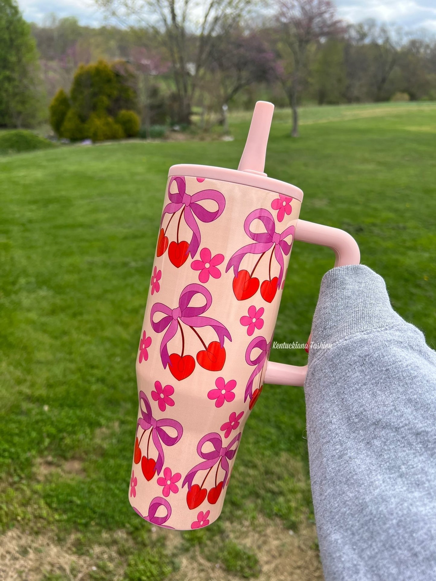 Cherries & Bows 40oz Tumbler