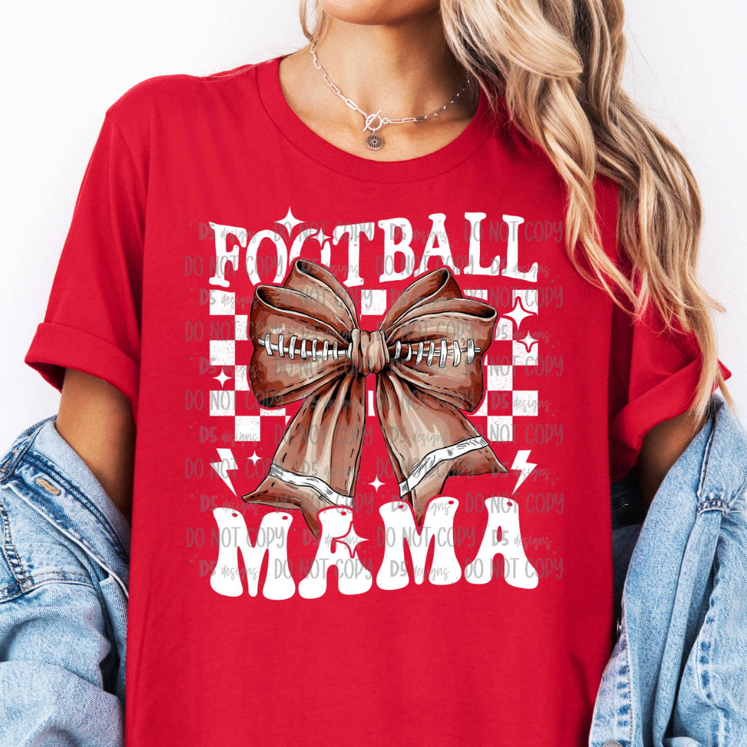 Football Mama Checkered