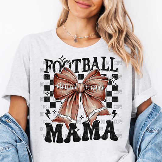 Football Mama Checkered