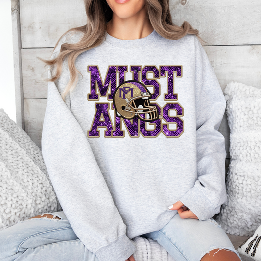 MF Mustang FAUX Glitter/Sequin Apparel