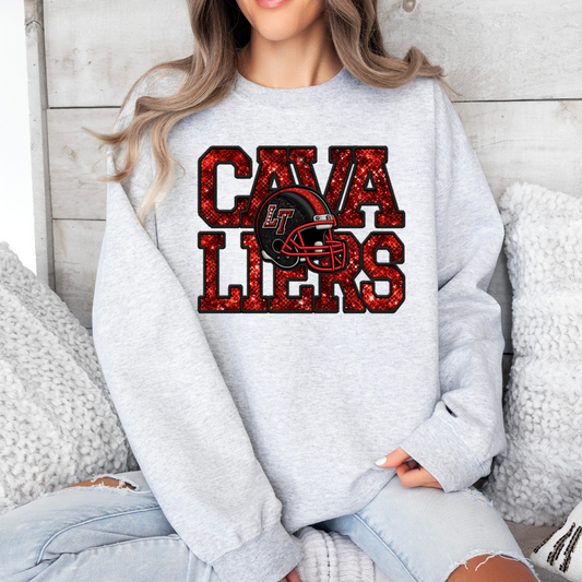 LT Cavaliers FAUX Glitter/Sequin Apparel