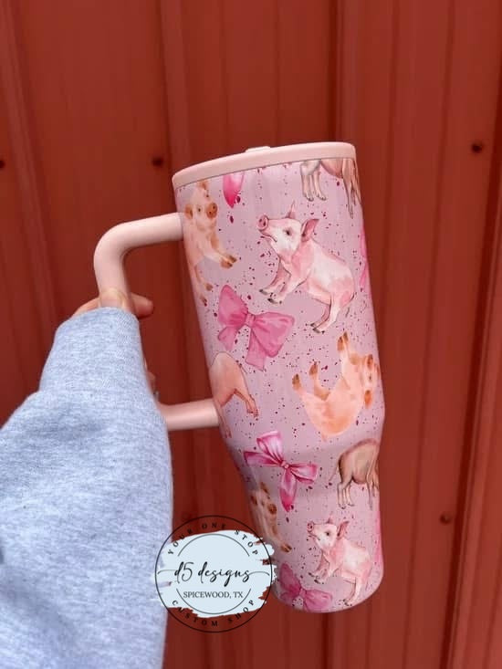 Pig Coquette 40oz Tumbler