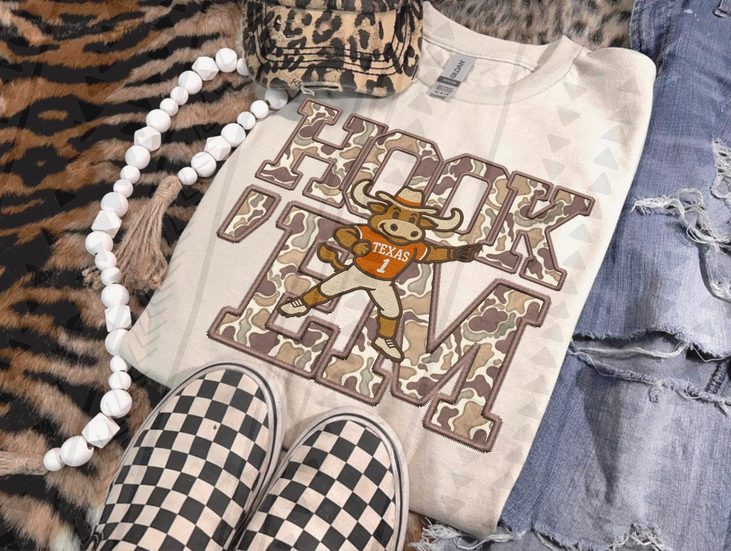 Camo HookEm Unisex Apparel