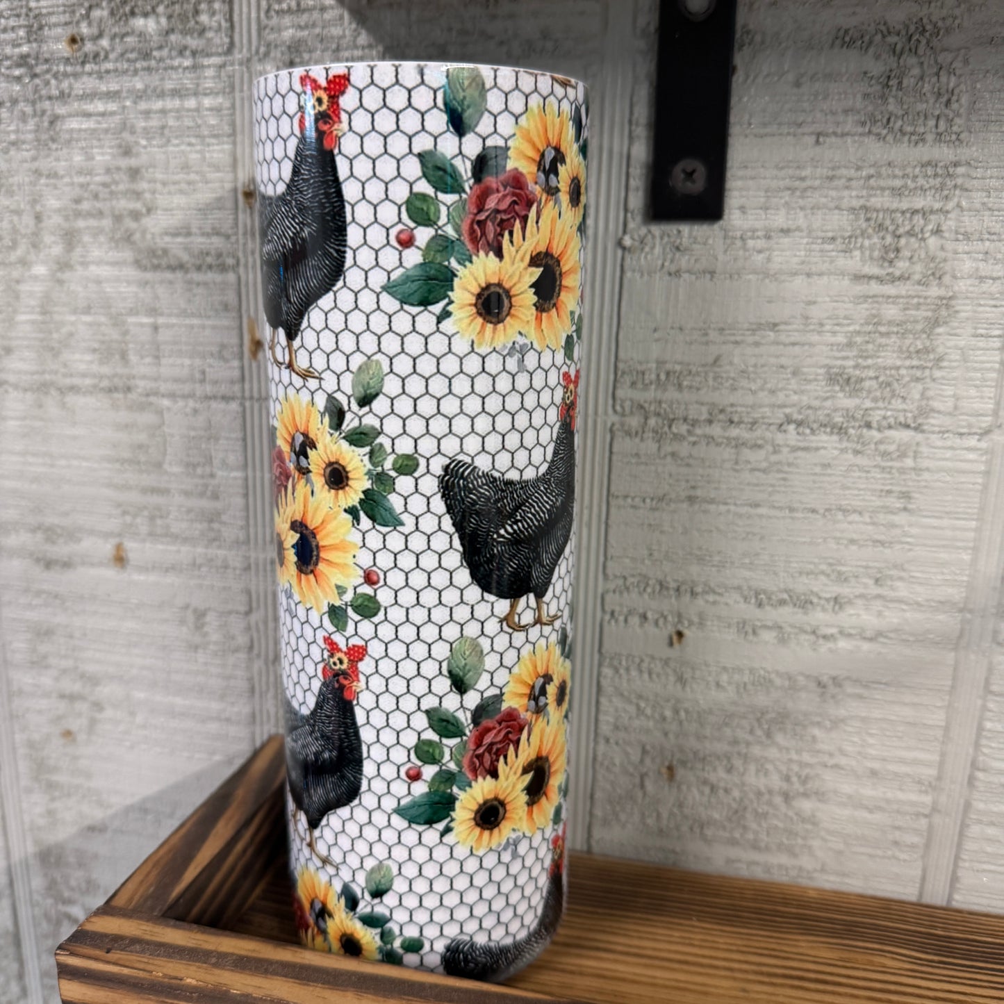 Chicken Sunflowers Tumbler