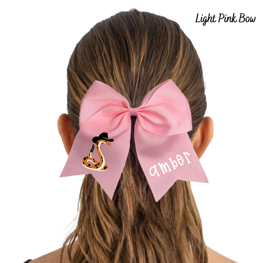 RHE Hair Bow with CUSTOM NAME OPTION