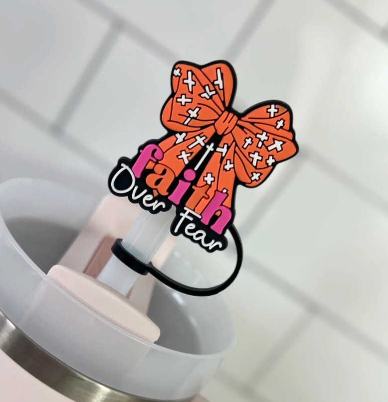 Faith over fear Straw Topper