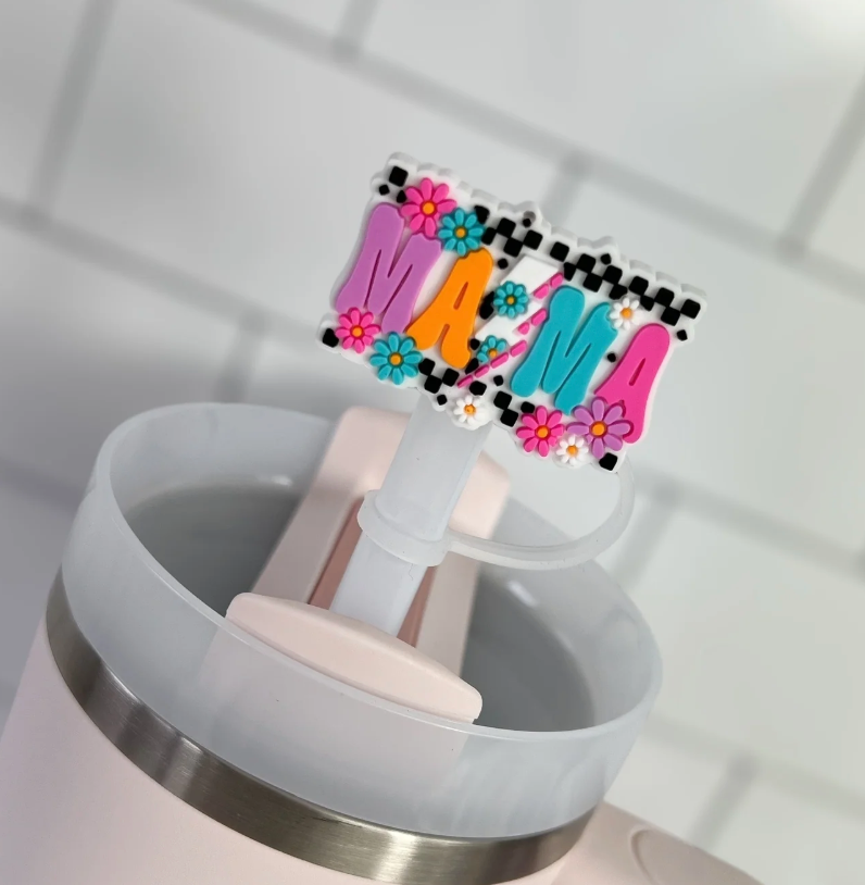 Daisy mama lightning bolt Straw Topper
