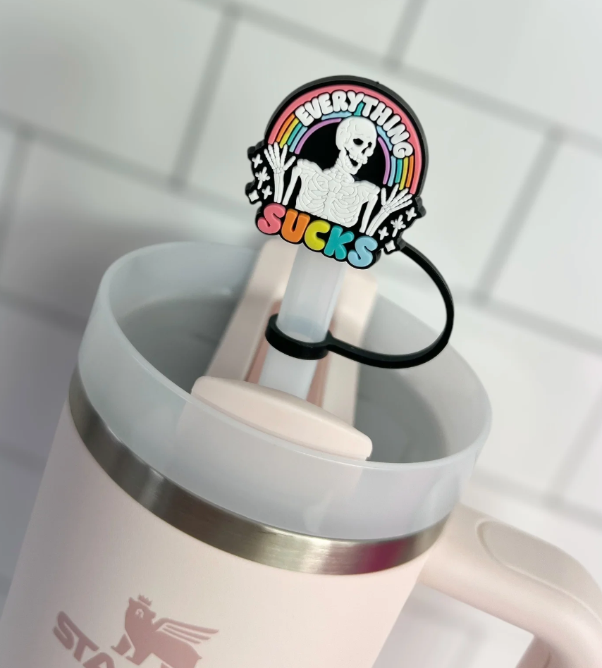 Everything Sucks Straw Topper