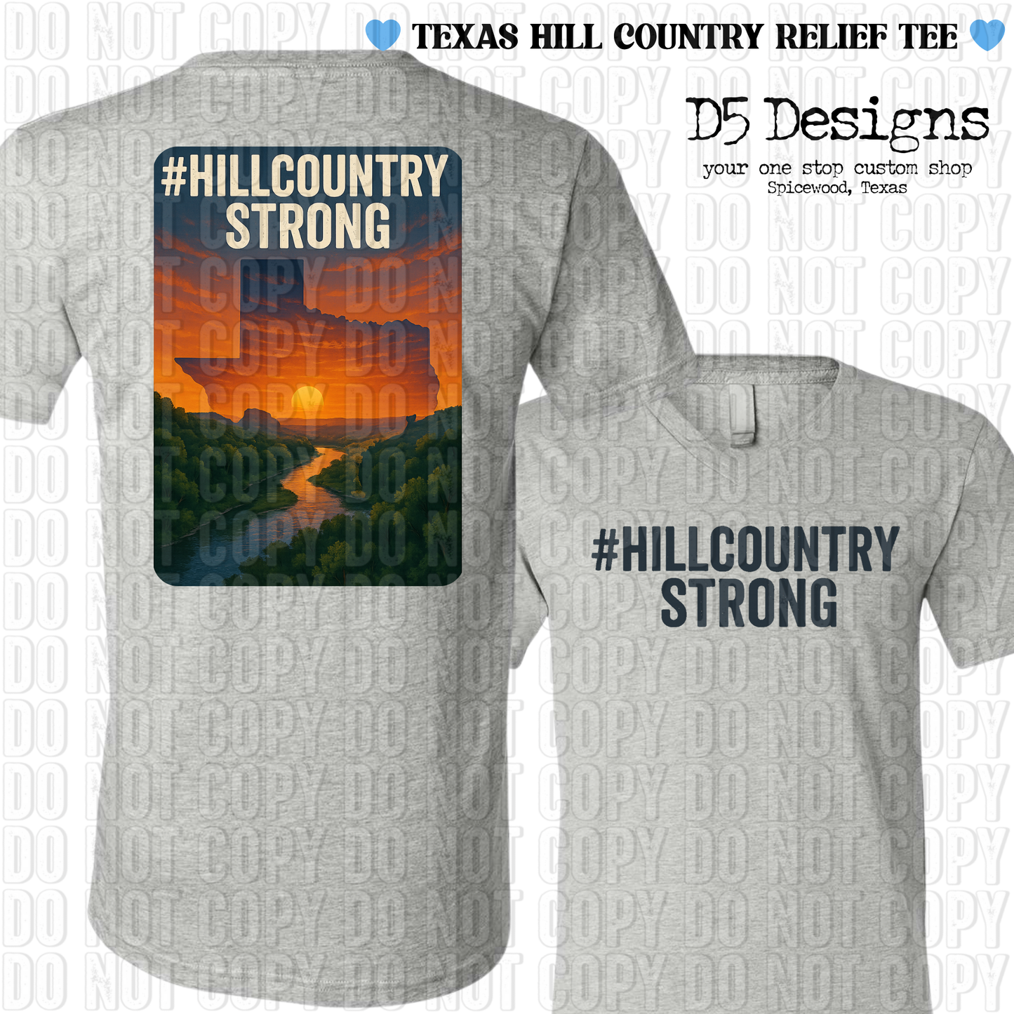 Texas Hill Country Relief Tee