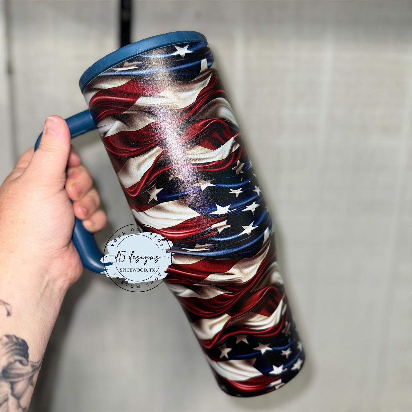 American Flag 40oz Tumbler
