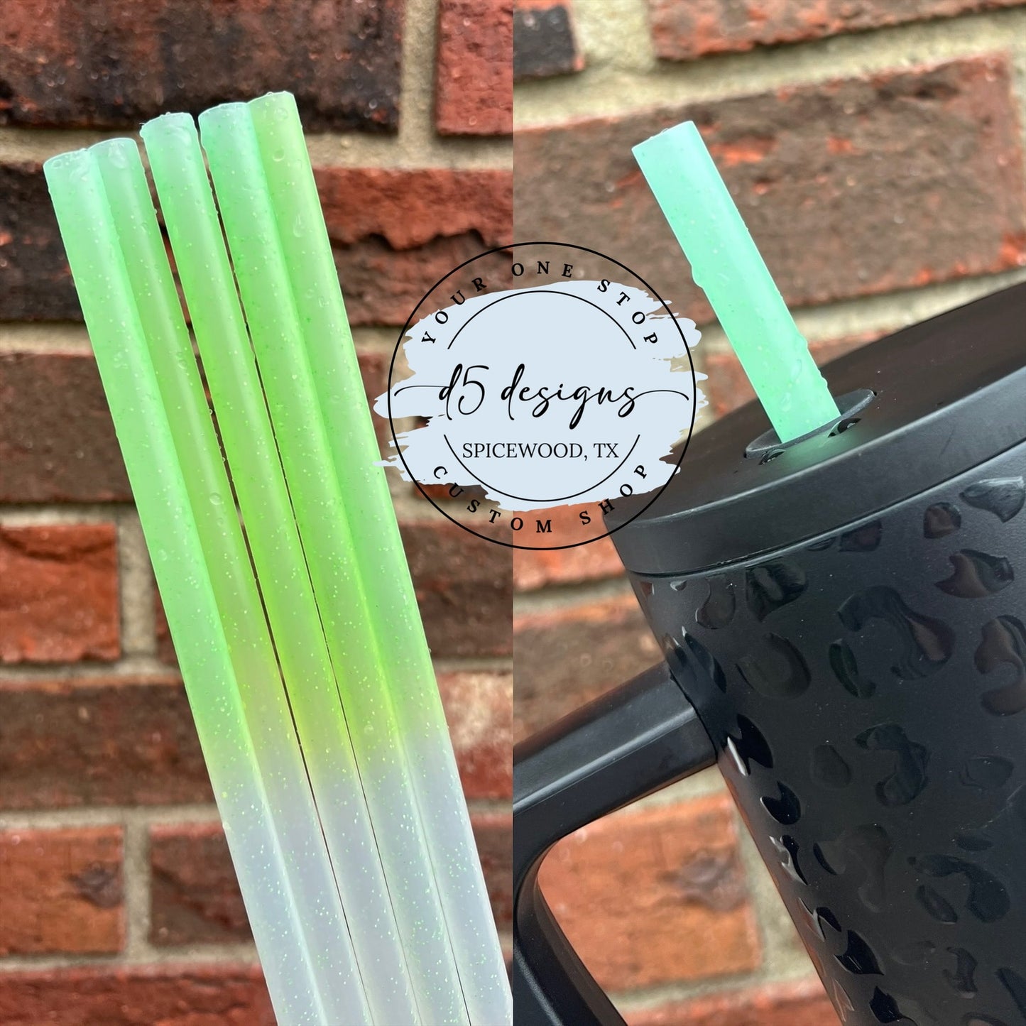 Color Changing Light Green Straw