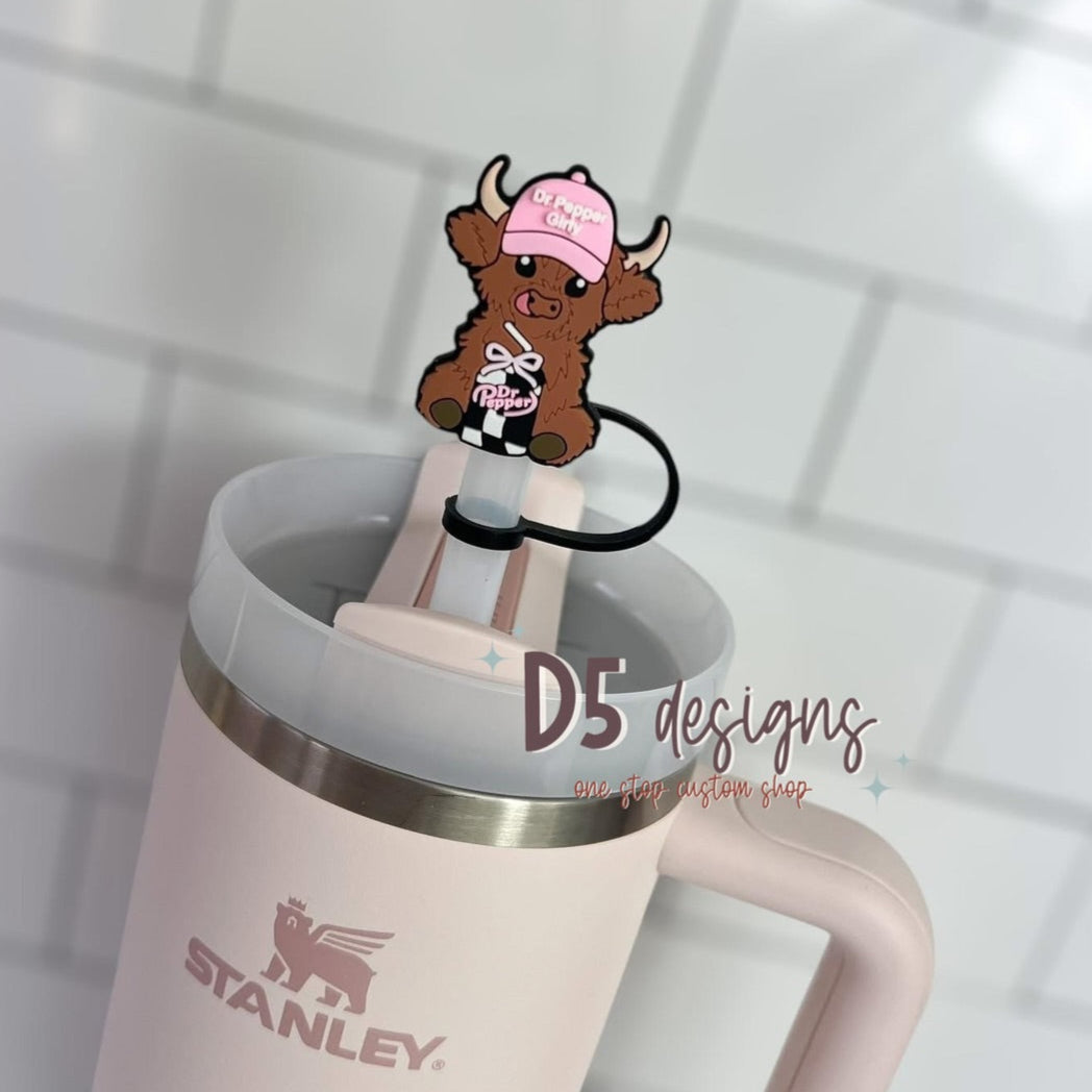 Dr. Pepper Girly Straw Topper