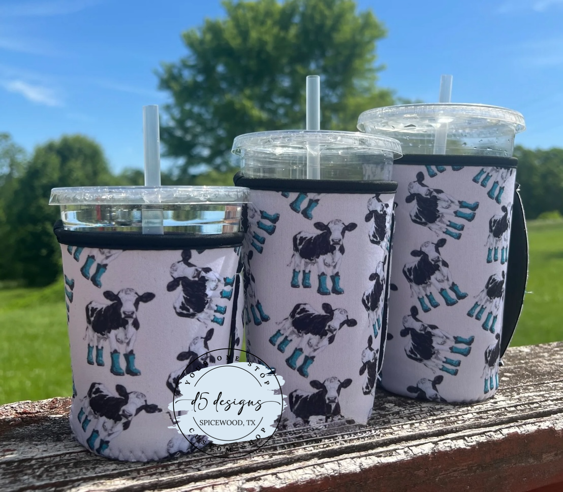 Iced Coffee Koozies with Handle