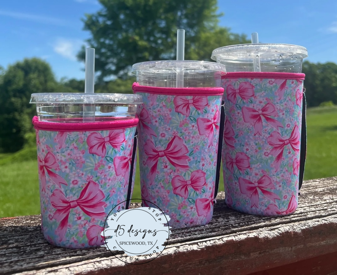 Iced Coffee Koozies with Handle