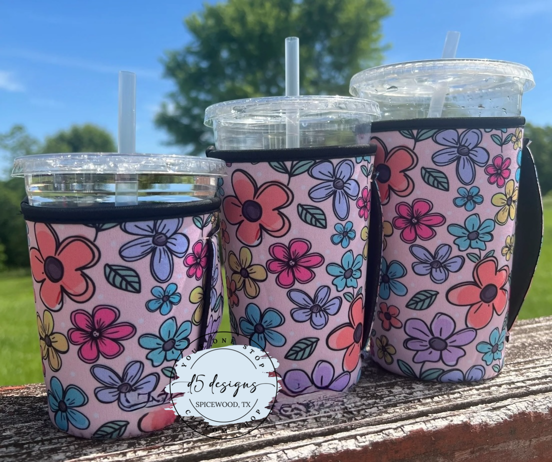 Iced Coffee Koozies with Handle