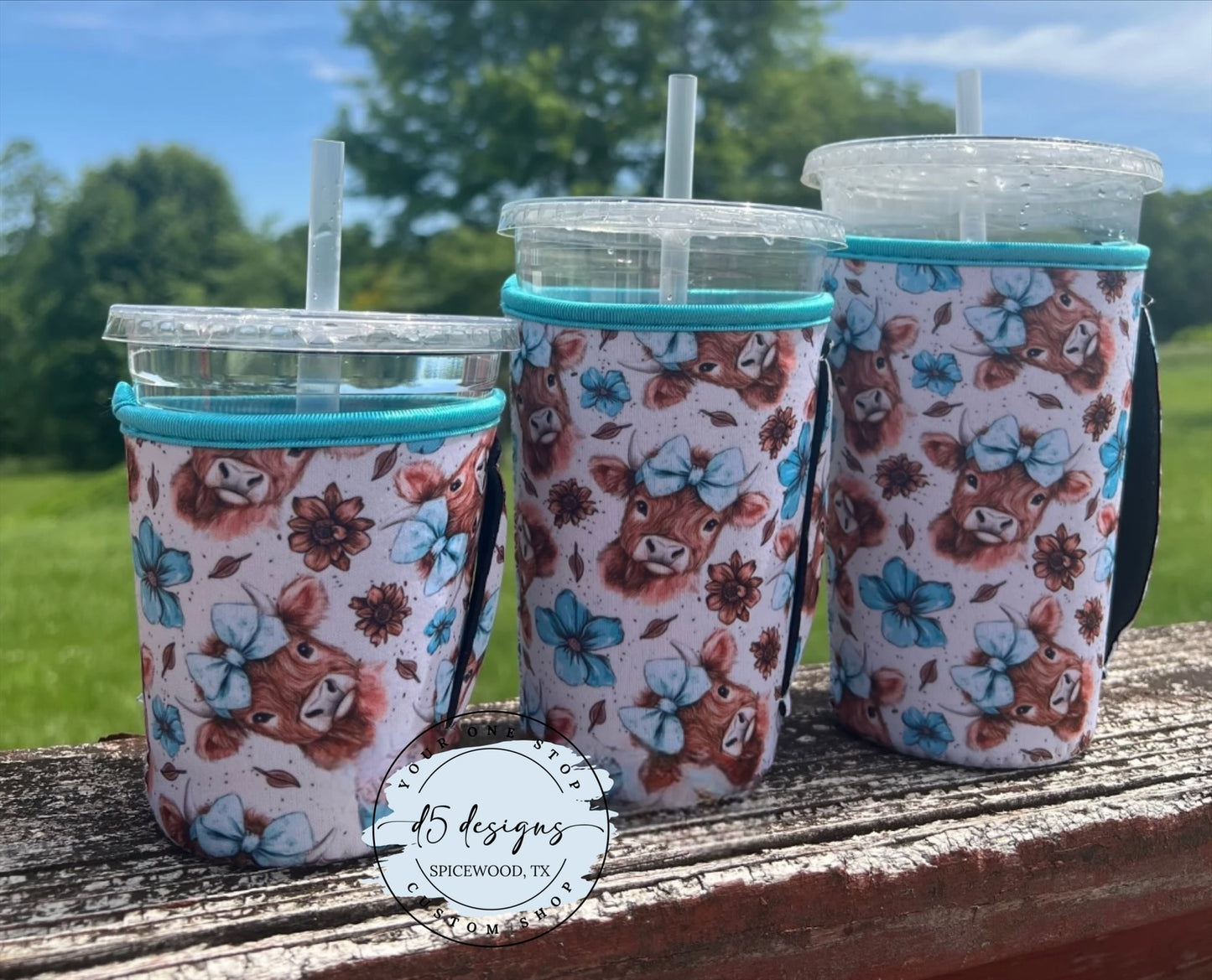 Iced Coffee Koozies with Handle