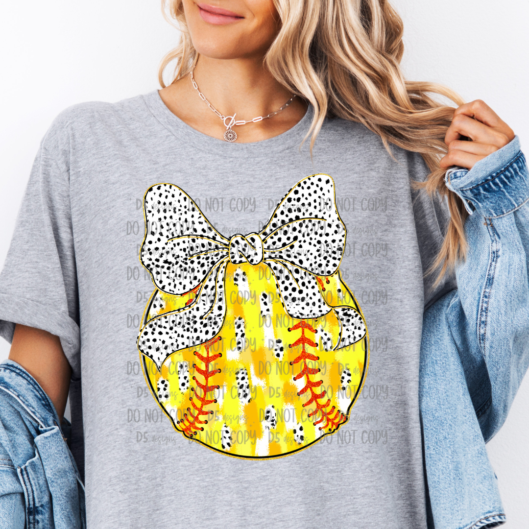 Softball Bow Coquette