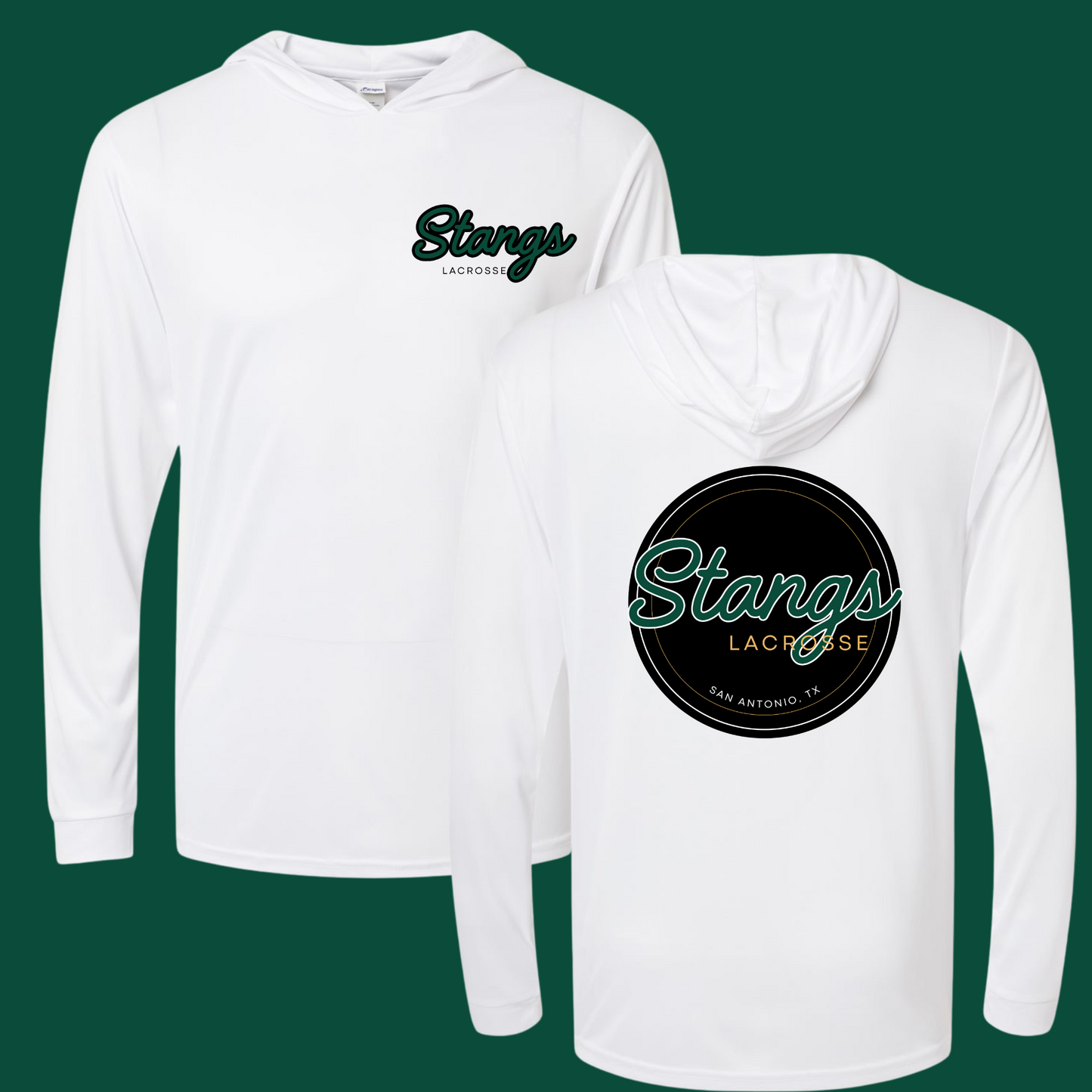 Stangs Lacrosse Hooded Long Sleeve