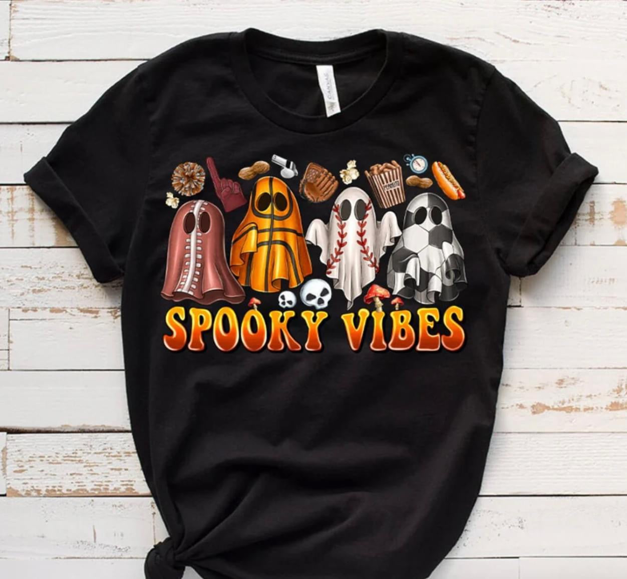 Spooky Vibes Sports Ghost