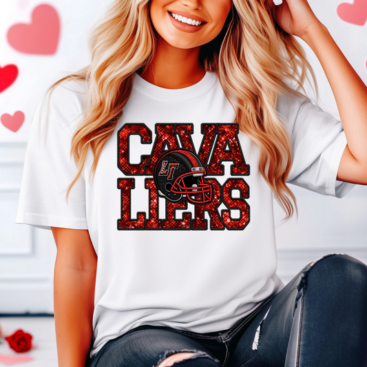 LT Cavaliers FAUX Glitter/Sequin Apparel