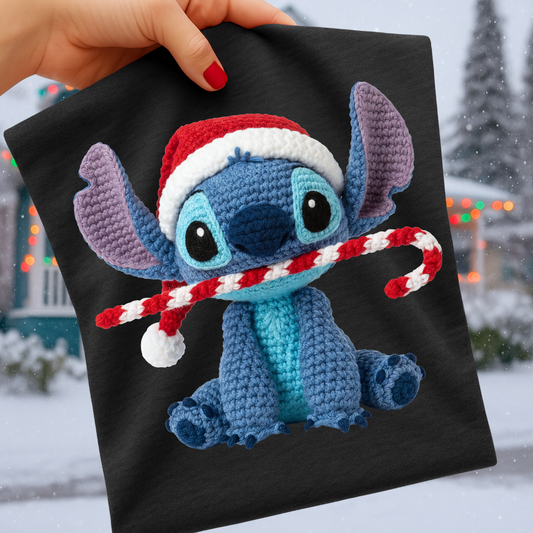 Christmas Blue Guy FAUX Yarn