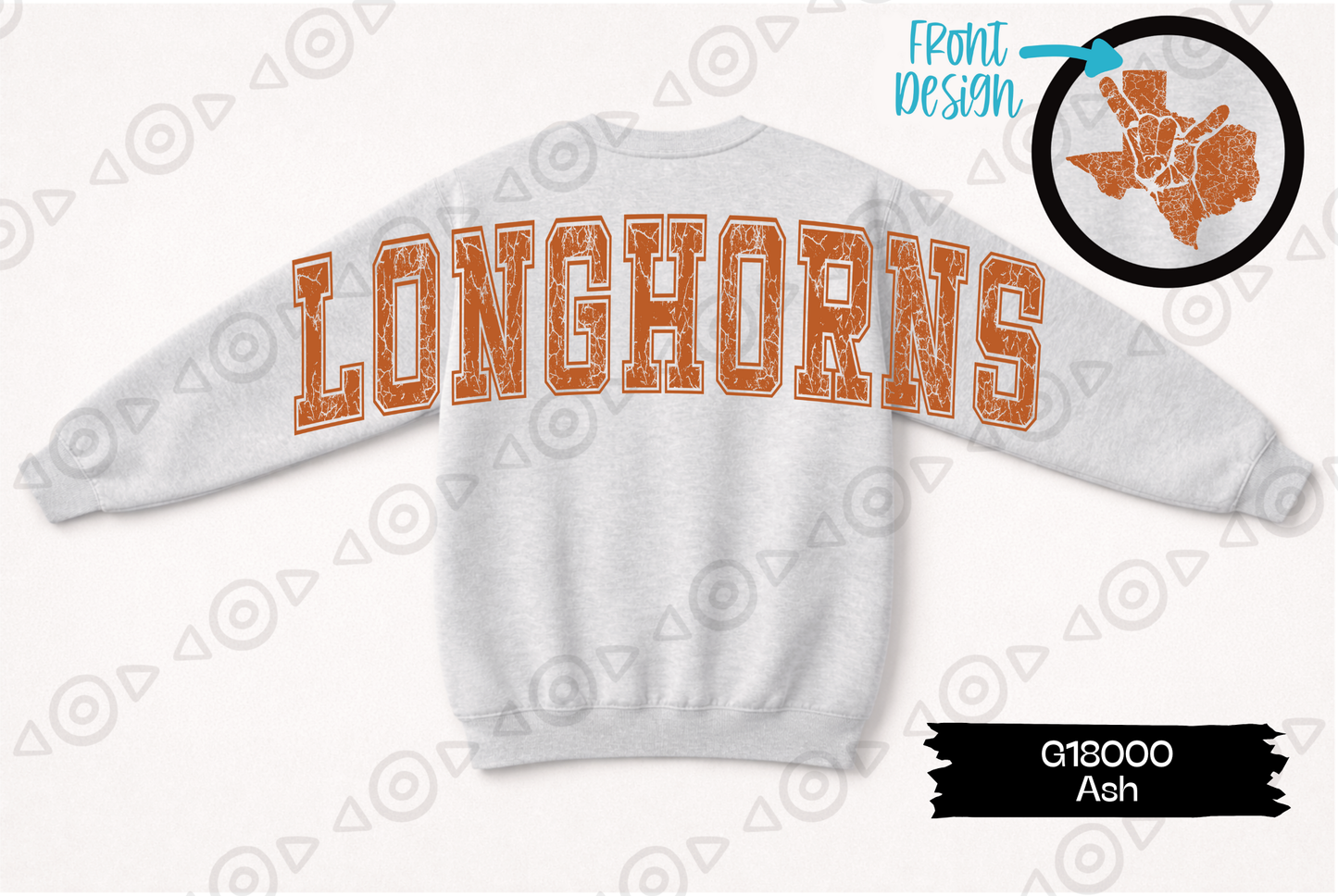 Longhorns Grunge Sweatshirt