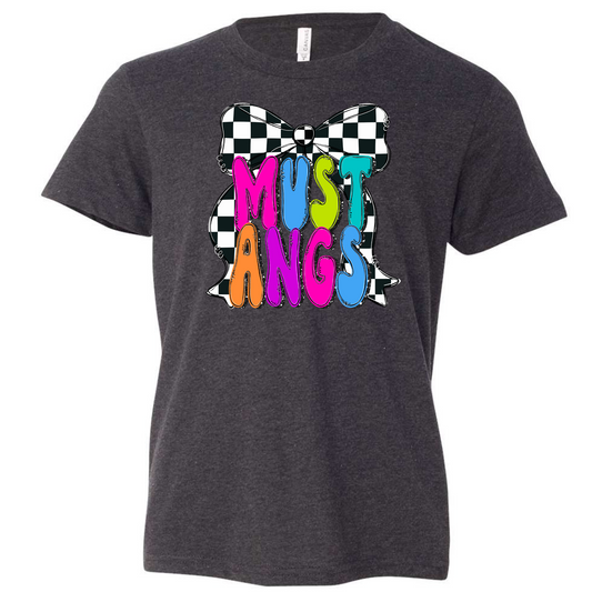Preppy Bow Mustang Unisex Tee