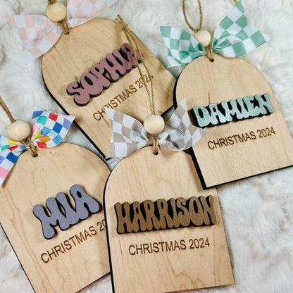 Retro Name Ornament