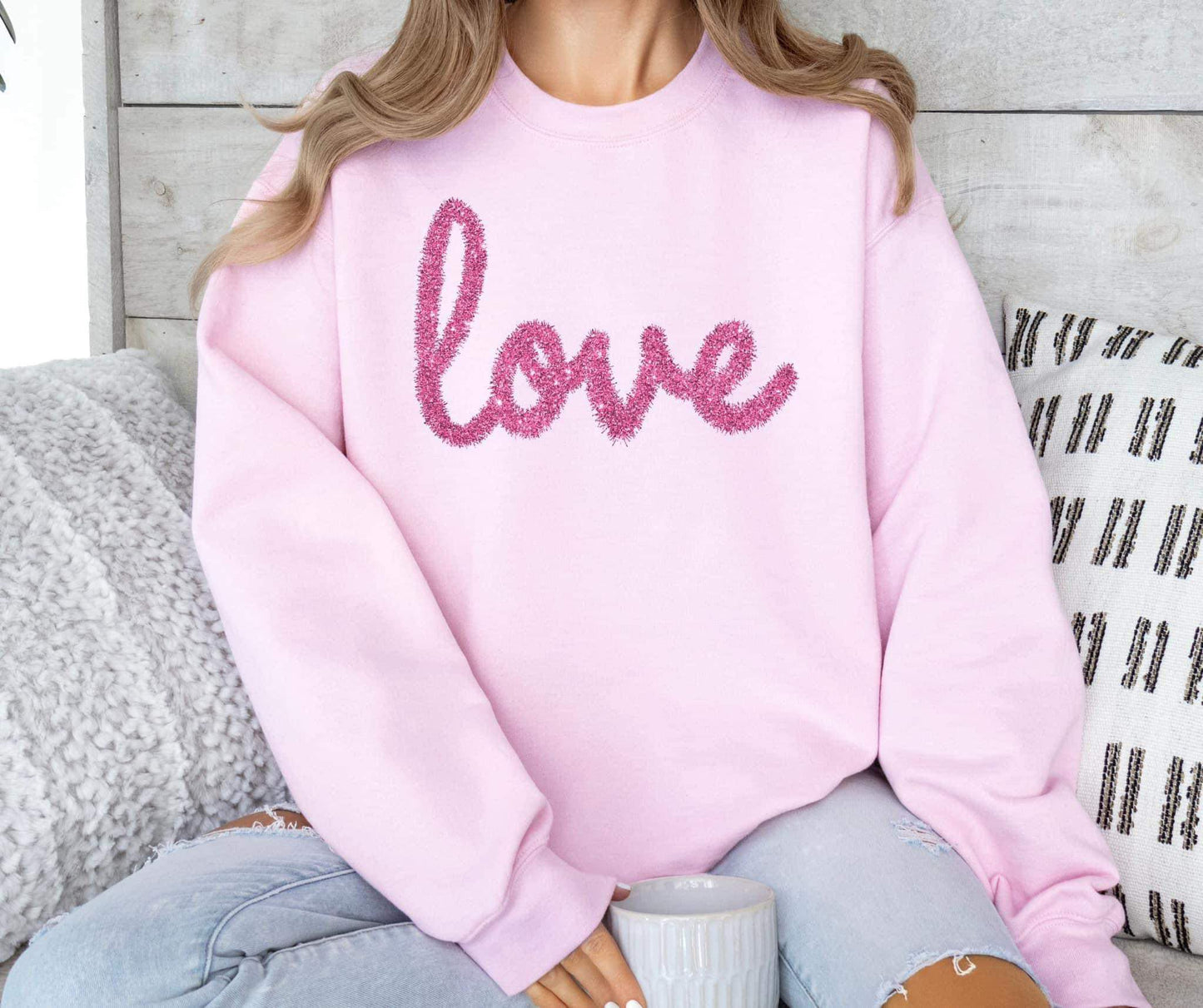 Tinsel Love Printed Sweatshirt