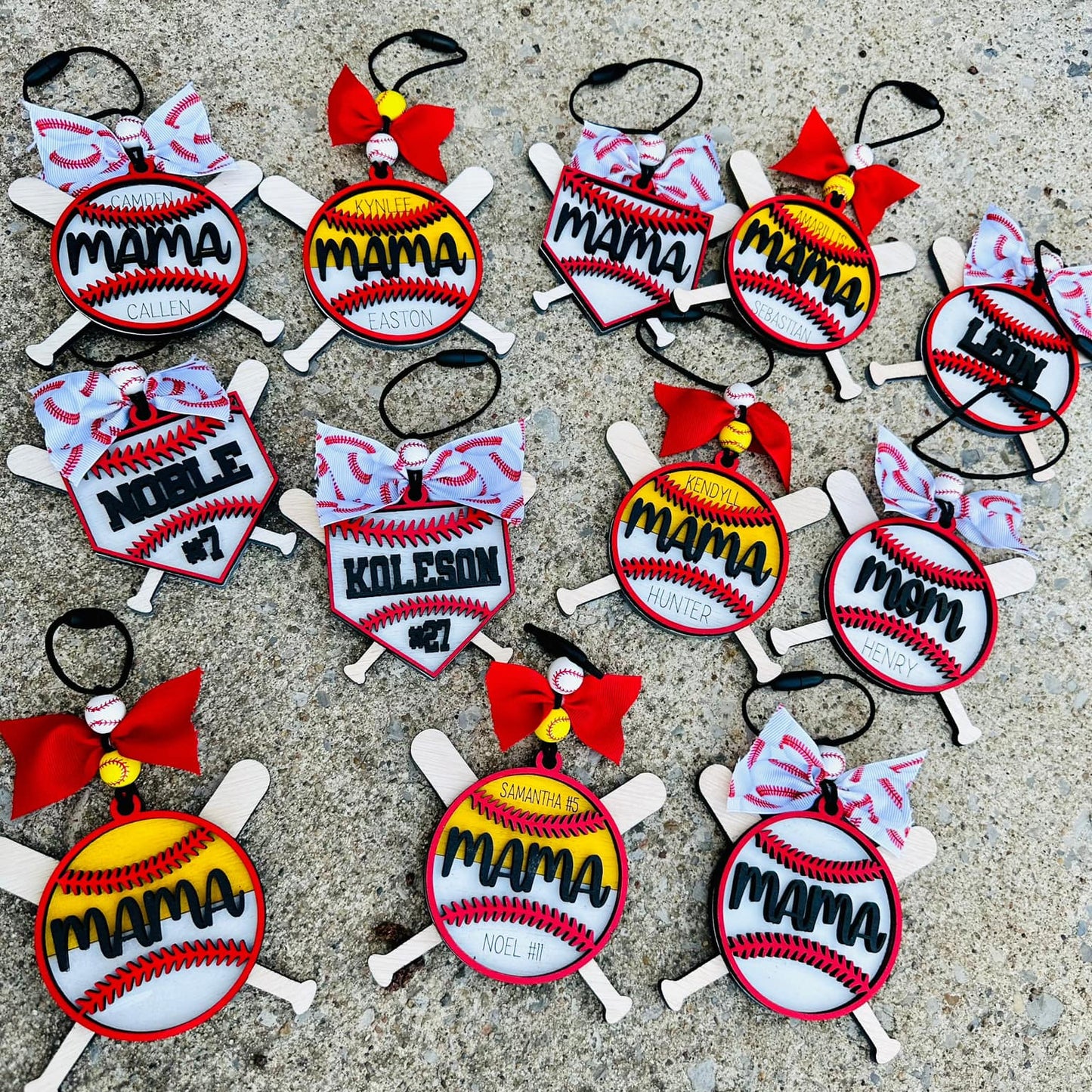 Baseball/Softball Car Charms (21 BD Turnaround)