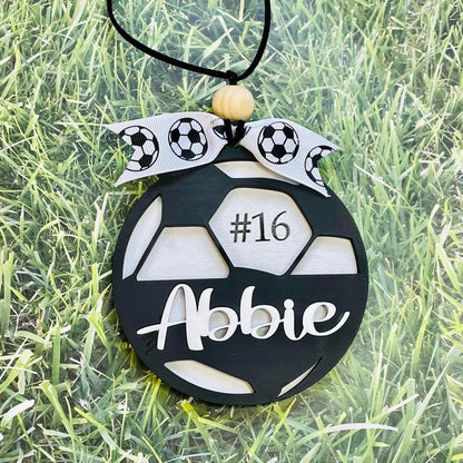 Soccer Ball Car Charm (21 BD Turnaround)