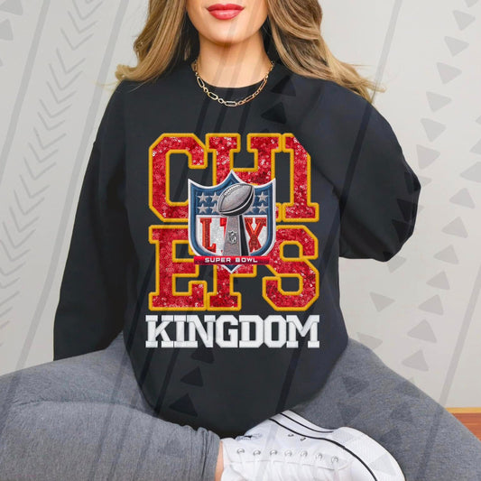 SB Chiefs Faux Embroidery/Glitter