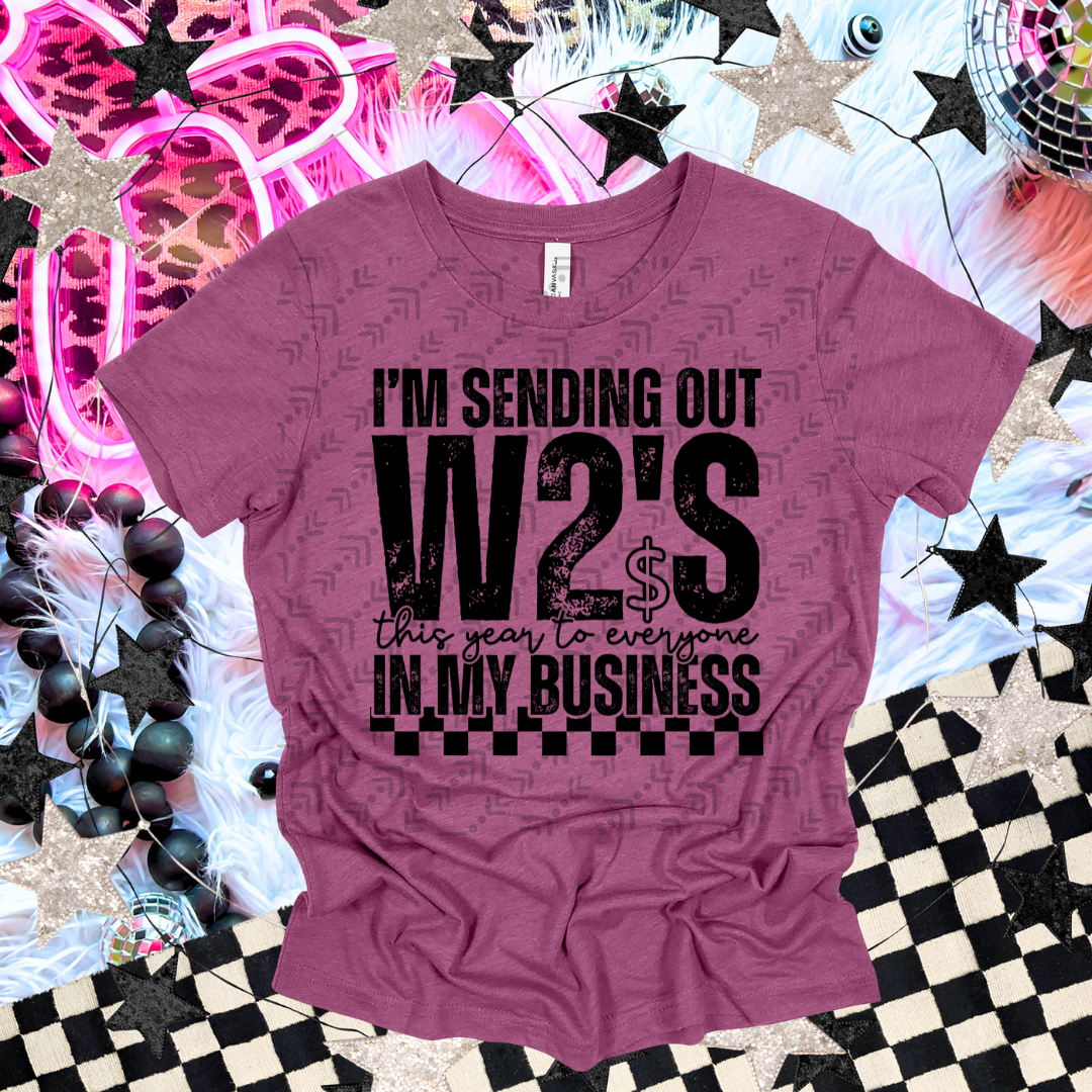 I'm Sending Out W2s *Discount Codes can NOT be used on Tuesday Tee Time*