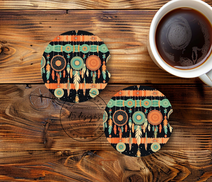 Western Neoprene Car Coasters