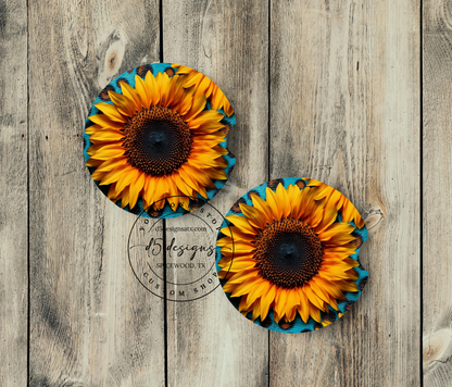 Floral Neoprene Car Coasters (2)