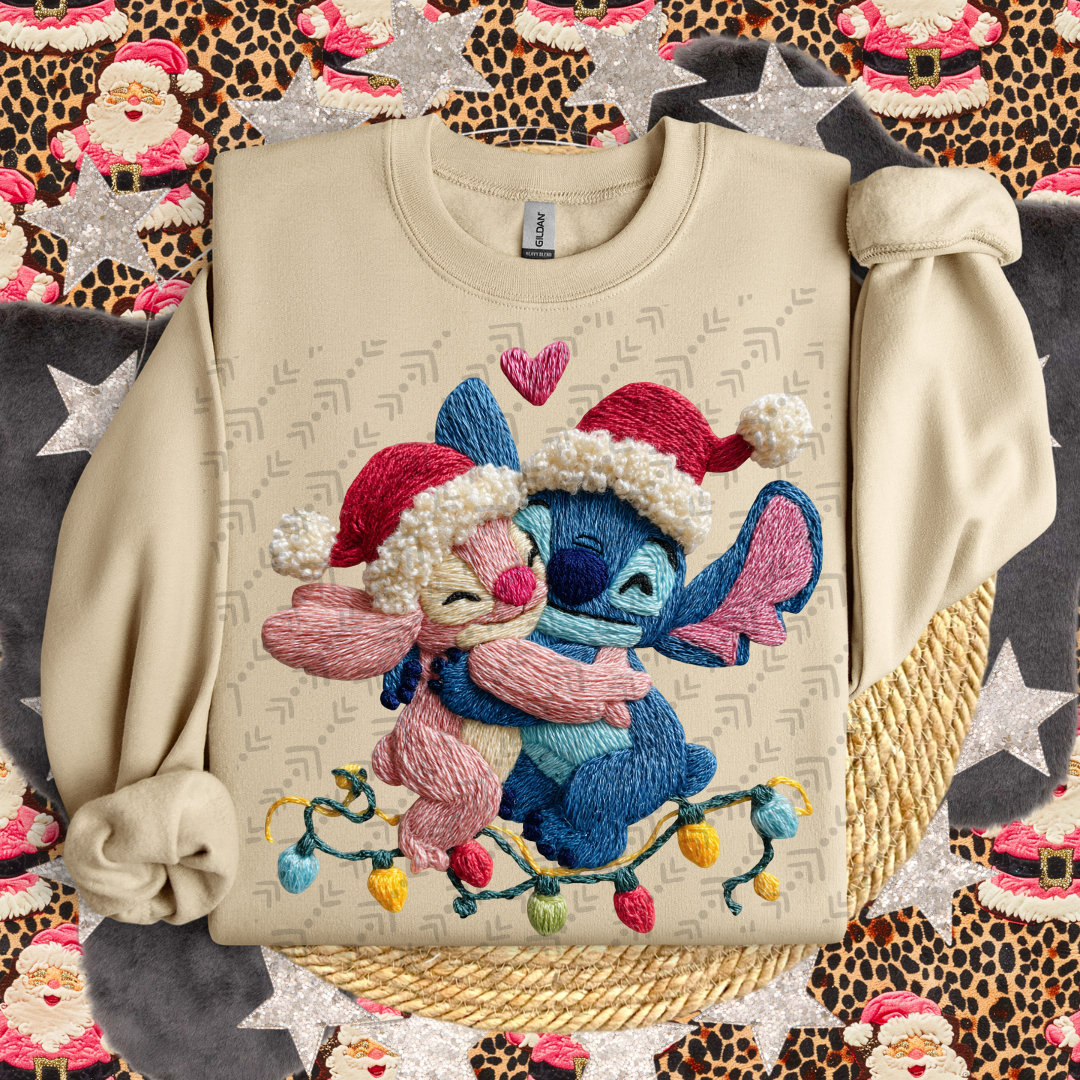 Blue Guy & Friend Faux Yarn