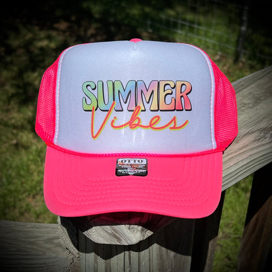 Summer Vibes Foam Trucker Hat