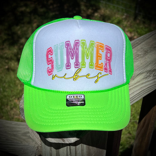 Summer Vibes Foam Trucker Hat
