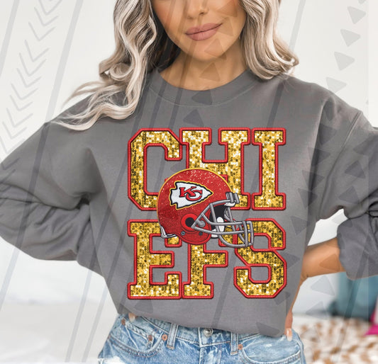 Chiefs Faux Embroidery