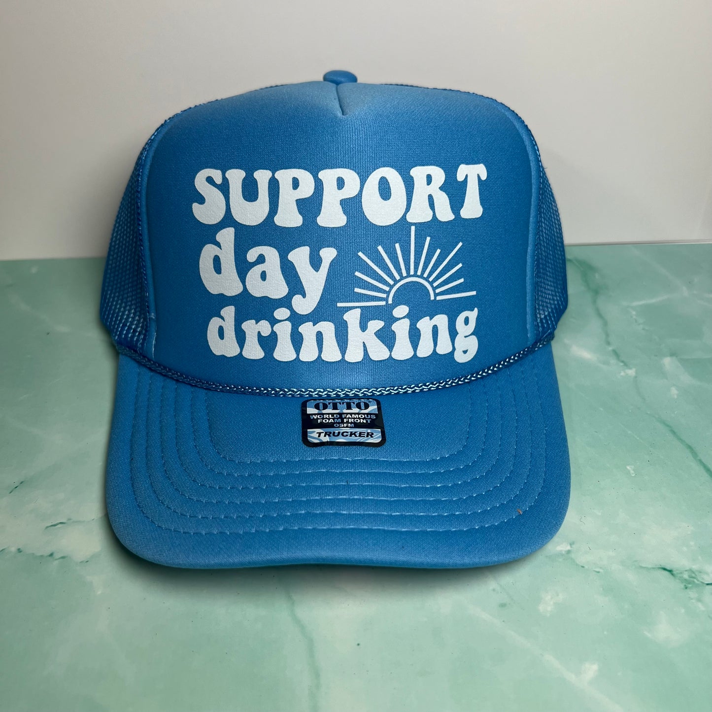 Support Day Drinking Foam Trucker Hat