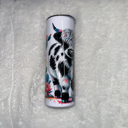 Highland Cow Cactus Tumbler
