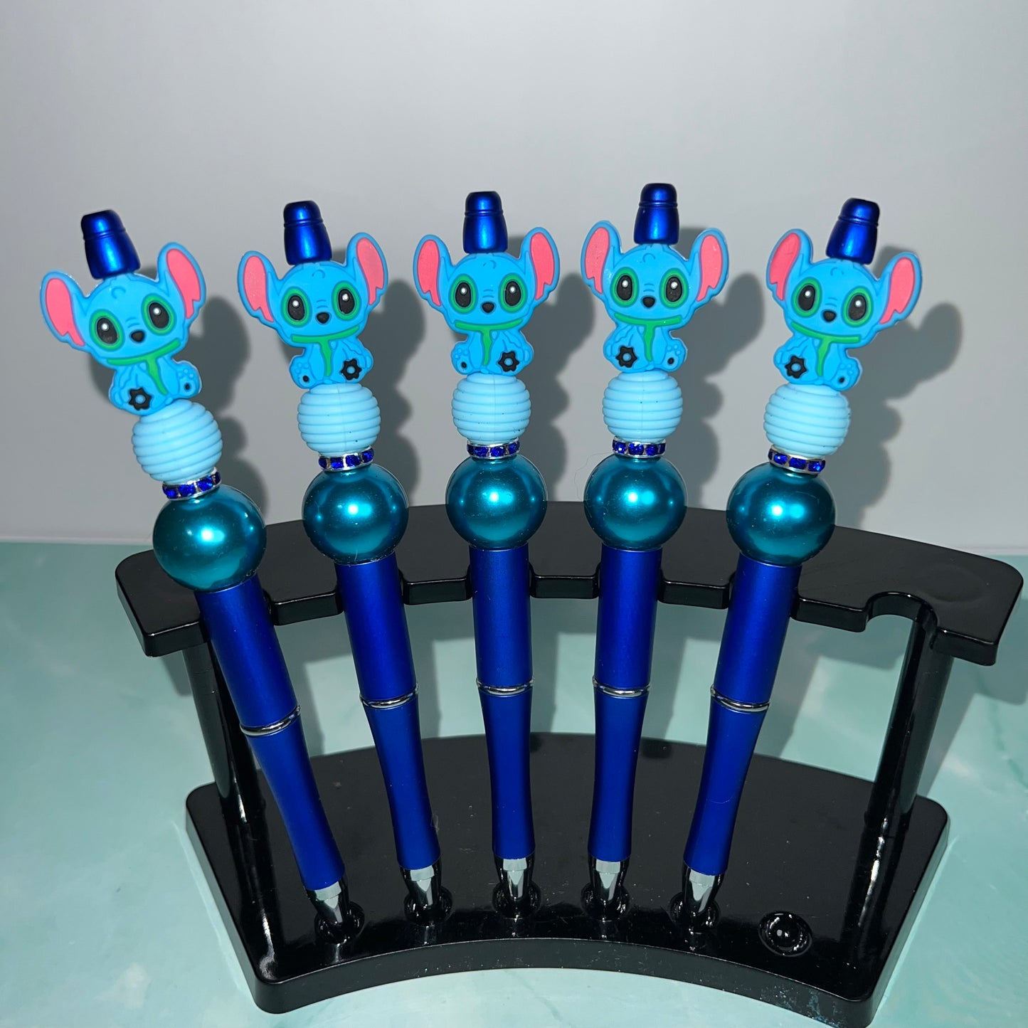 Blue Guy Beaded Pens