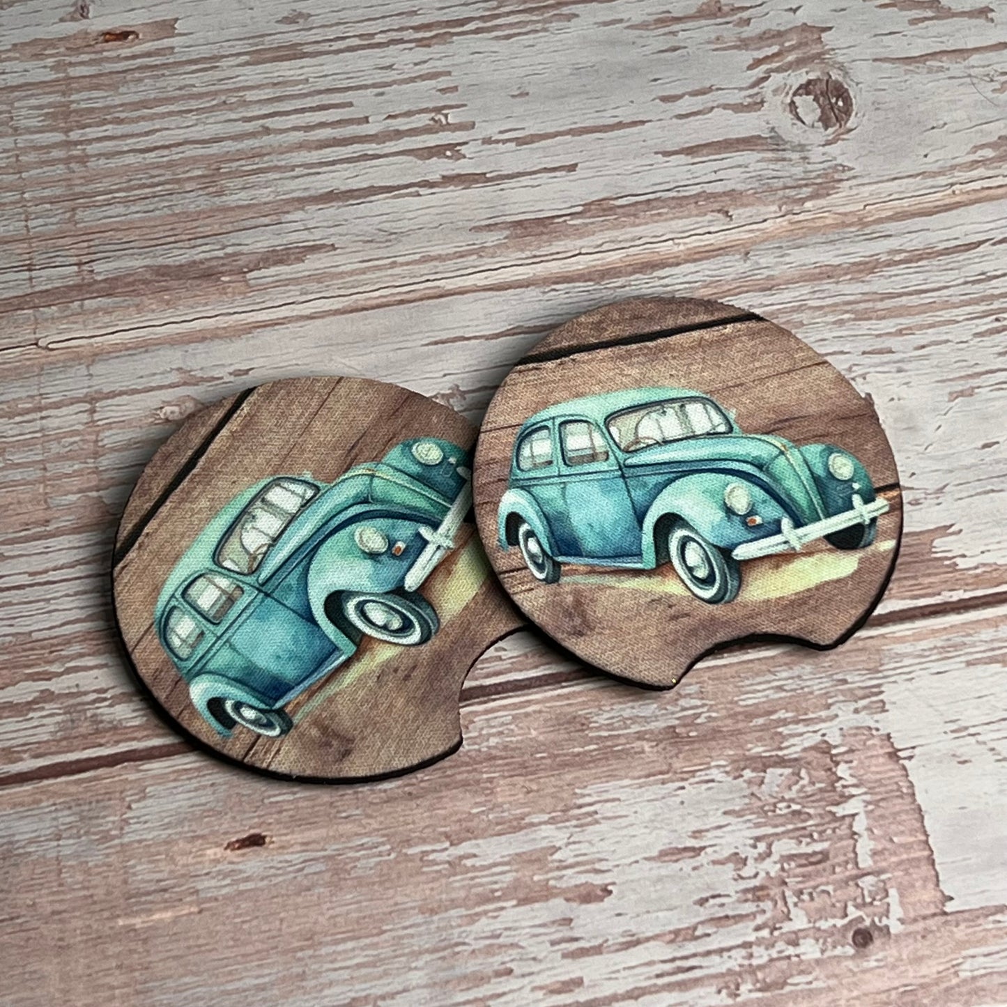 Classic Cat 2 Car Coasters