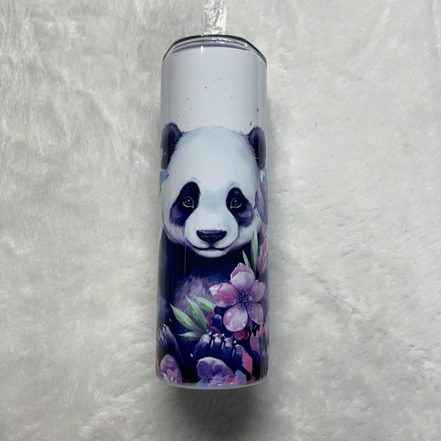 Panda Purple Floral 20oz