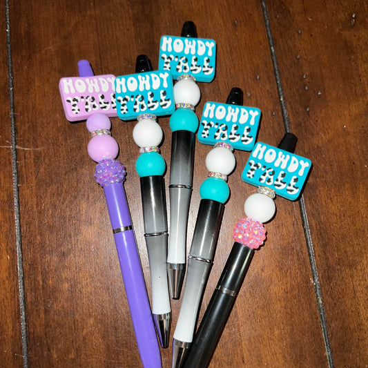 Howdy Y'All Beaded Pens