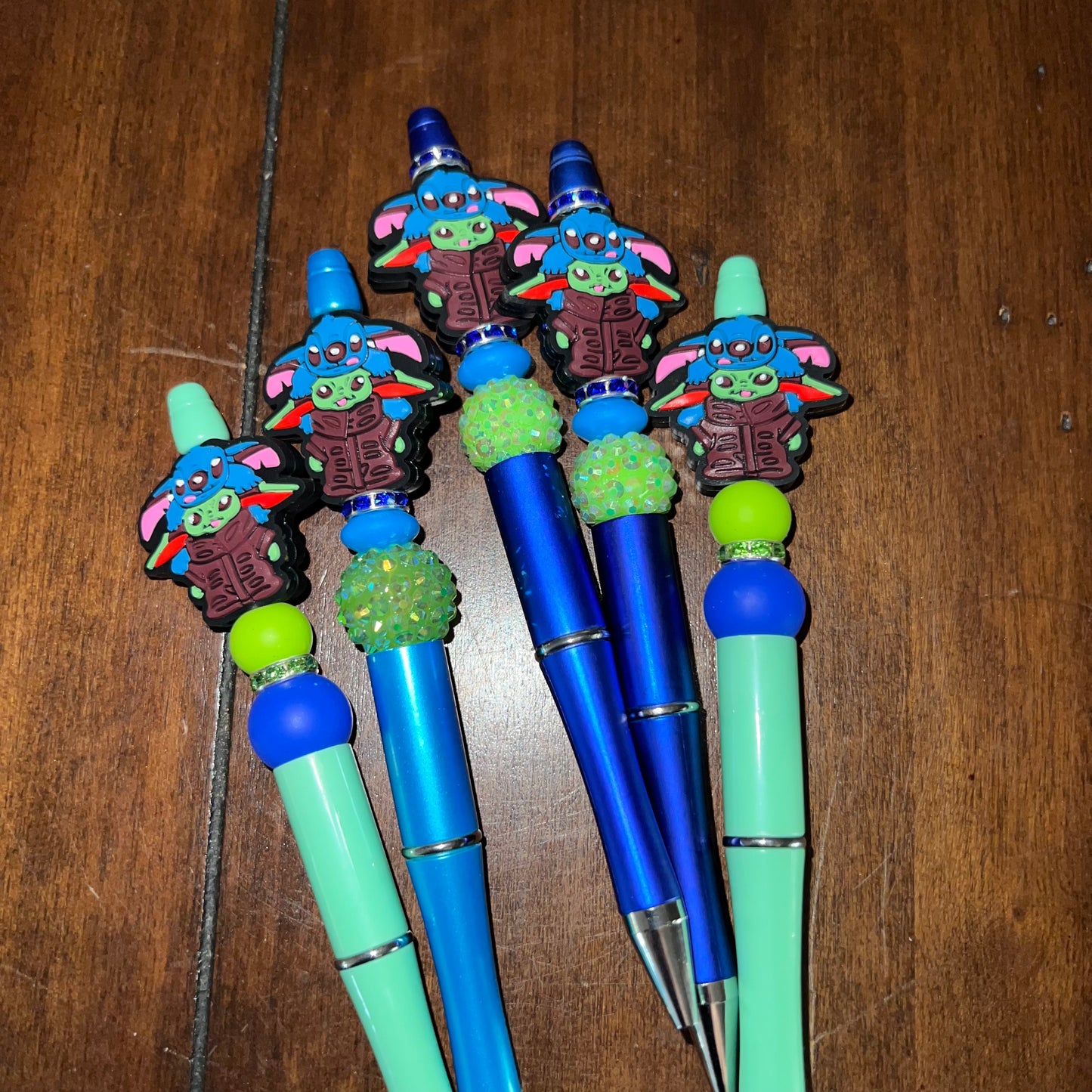 Yod@ & Blue Man Beaded Pens