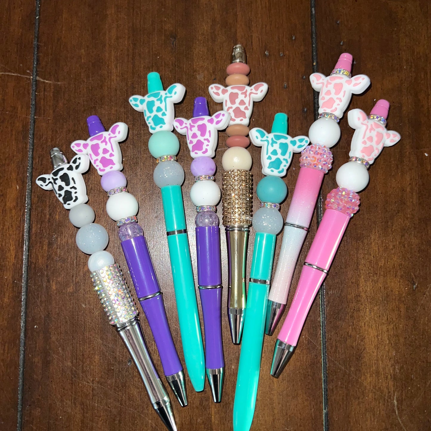 Cow Beaded Pens